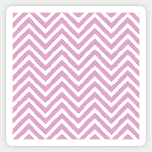 Pink and White Chevron Pattern Sticker